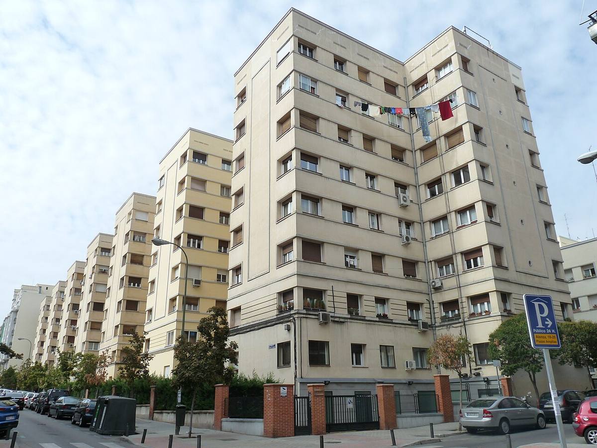 Bloques de viviendas del Patronato de Casas Militares en Madrid.