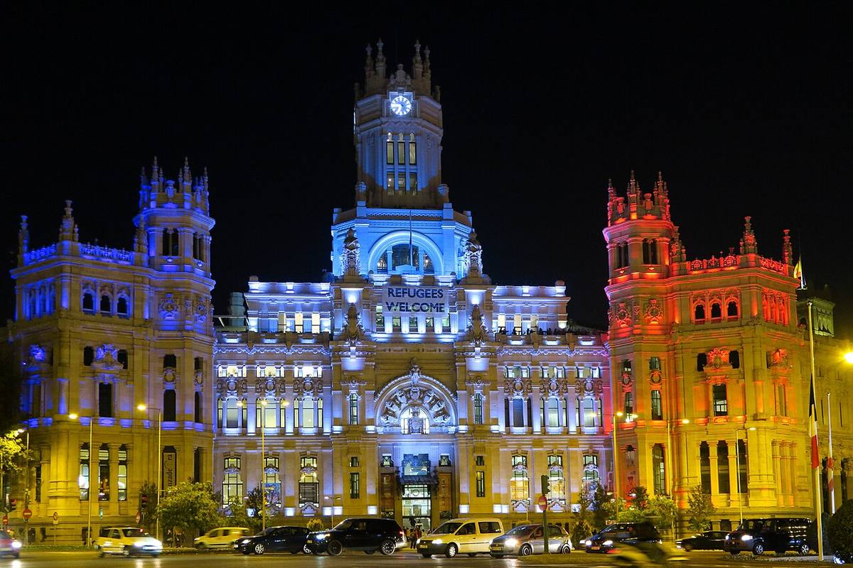 Sede del Ayuntamiento de Madrid en el Palacio de Cibeles.