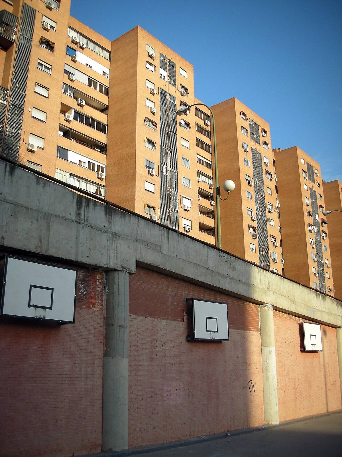 Bloques de viviendas en el distrito de Puente de Vallecas.