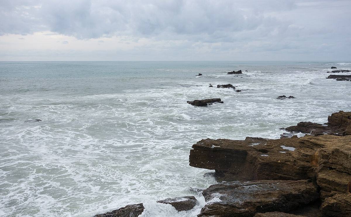 Vista del litoral en la costa de Cádiz.