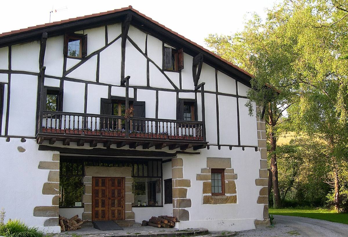 Vivienda tradicional en Guipúzcoa, País Vasco.