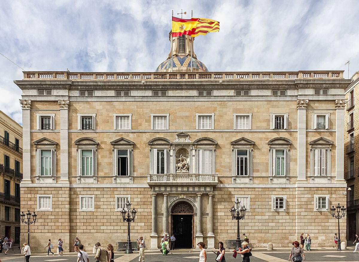 Palau de la Generalitat de Catalunya, sede del gobierno autonómico en Barcelona.