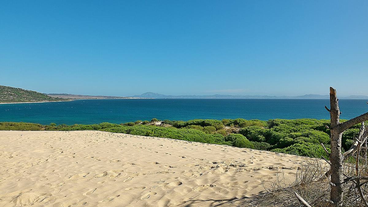 Duna de Bolonia en el litoral de Tarifa, Cádiz.