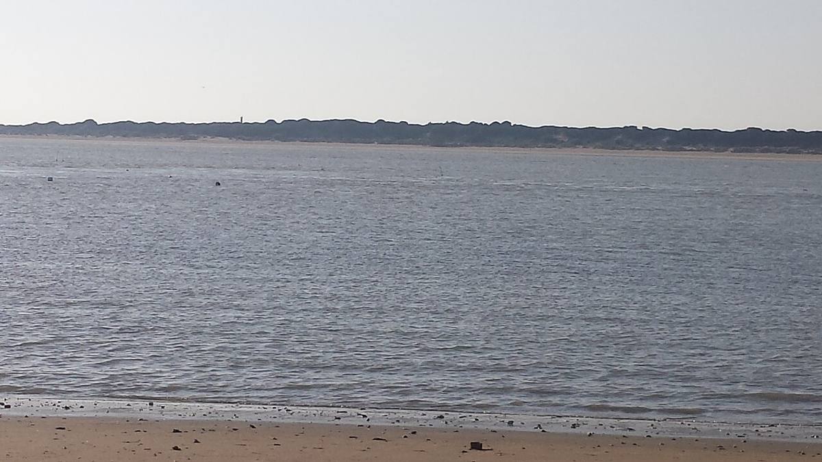 Vista de la playa de Sanlúcar de Barrameda.
