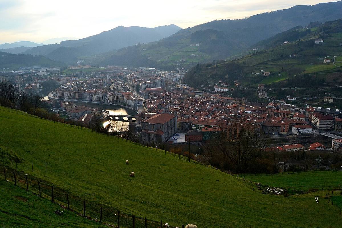 Vista panorámica del municipio de Tolosa, en Gipuzkoa.