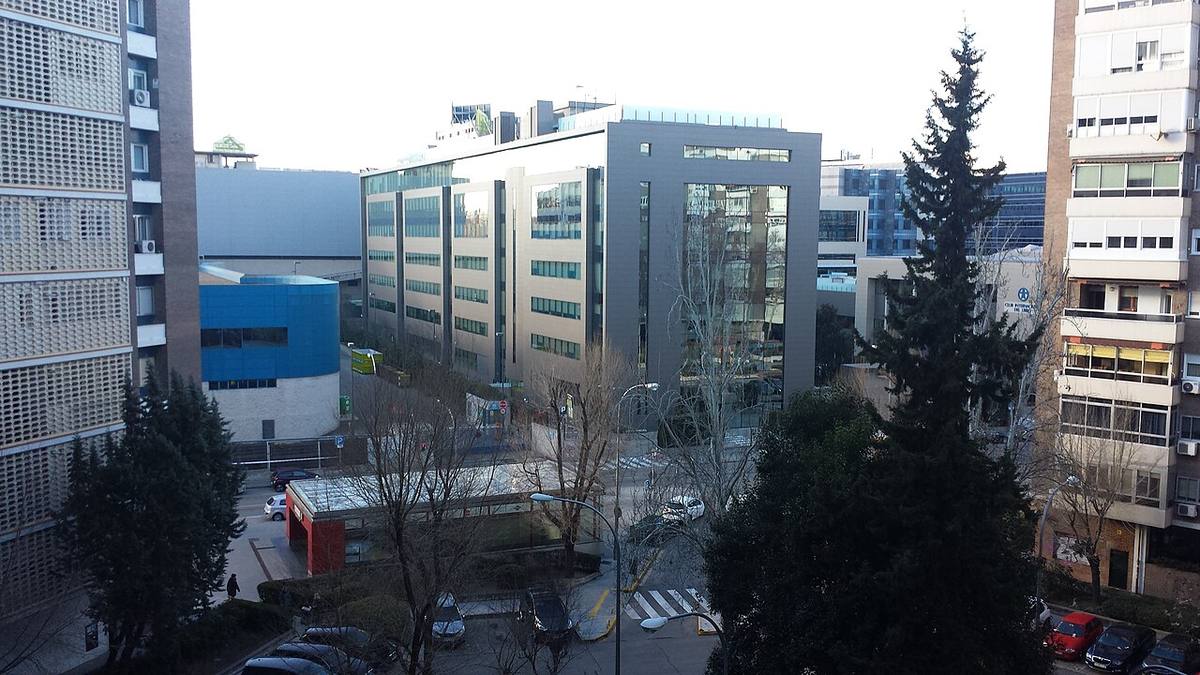 Panorámica de edificios de viviendas y oficinas en el norte de Madrid.