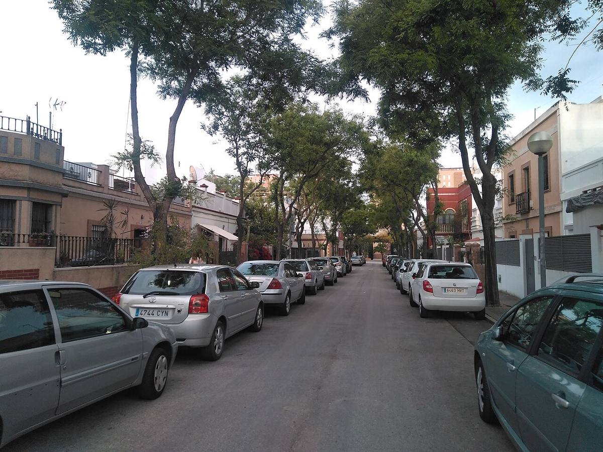 Viviendas en la Barriada España de Cádiz.