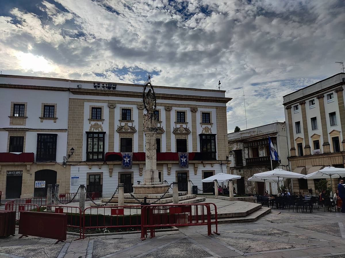Plaza de la Asunción en el centro de Jerez de la Frontera.