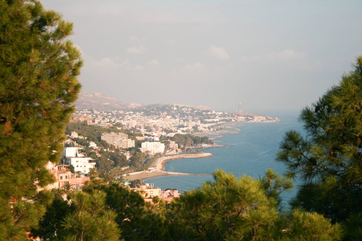 Vista panorámica del litoral de Málaga Este, la zona con los precios más altos de la capital.