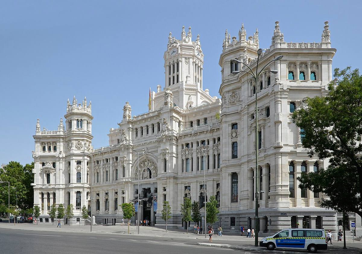 Sede del Ayuntamiento de Madrid en el Palacio de Comunicaciones.