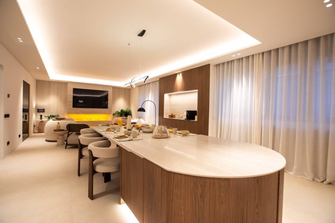 Vivienda de obra nueva de 340 metros cuadrados en el barrio de Salamanca, Madrid.