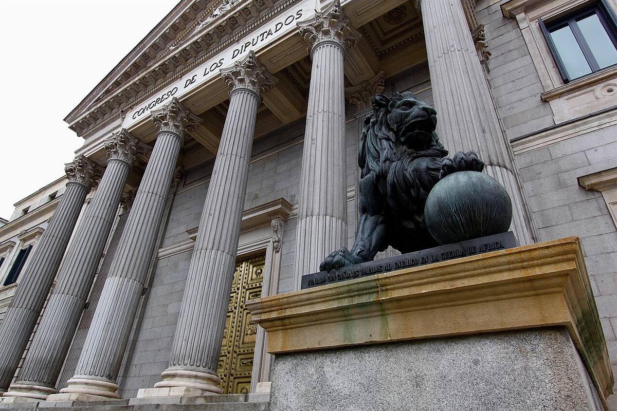 Fachada del Congreso de los Diputados, donde decayó el decreto que limitaba los alquileres.