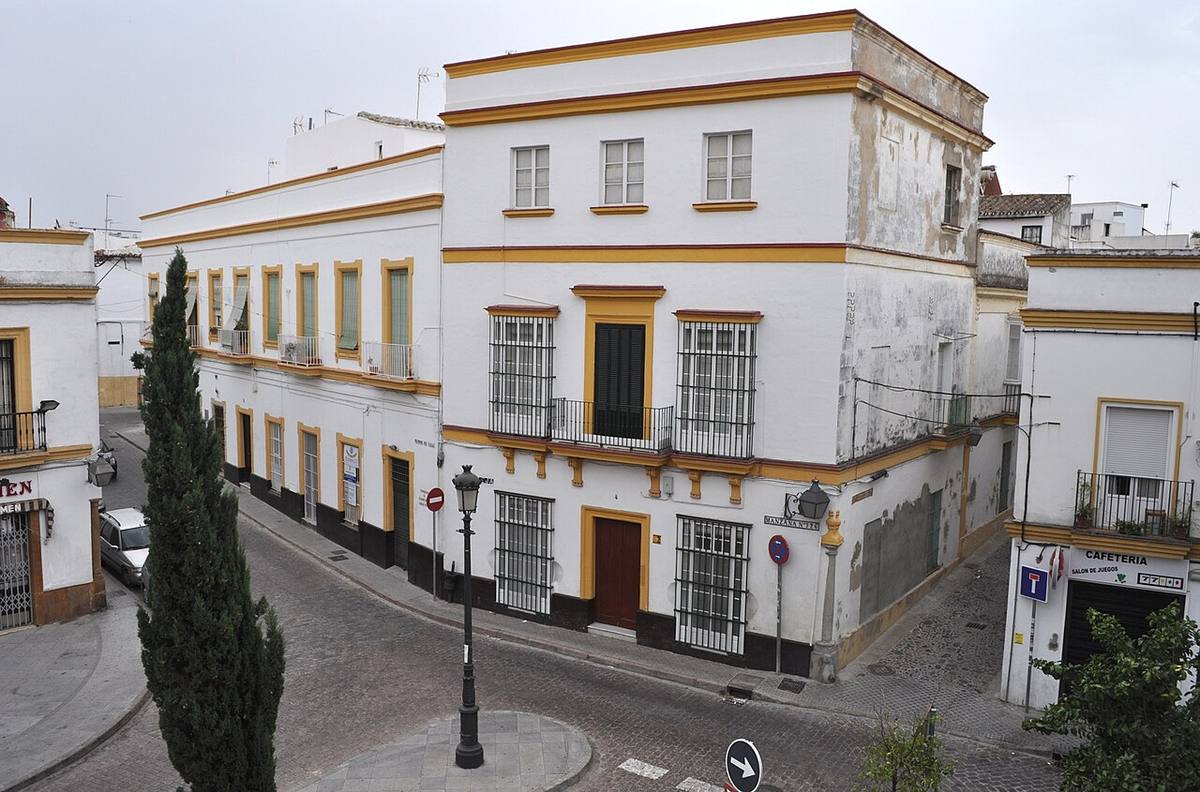 Edificio de viviendas en la zona de Cruz Vieja, en el centro de Jerez.