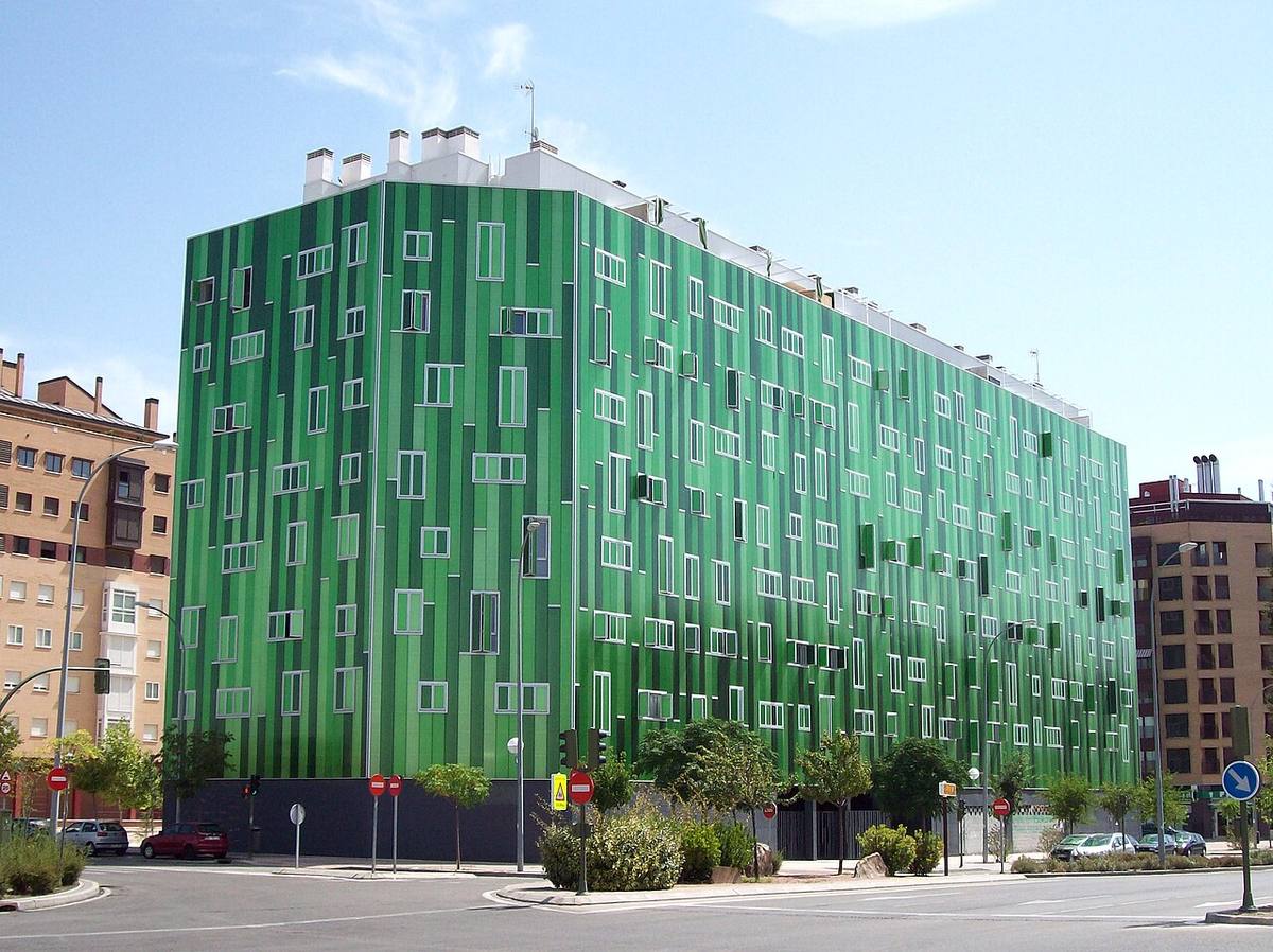 Edificio de viviendas protegidas en Madrid.