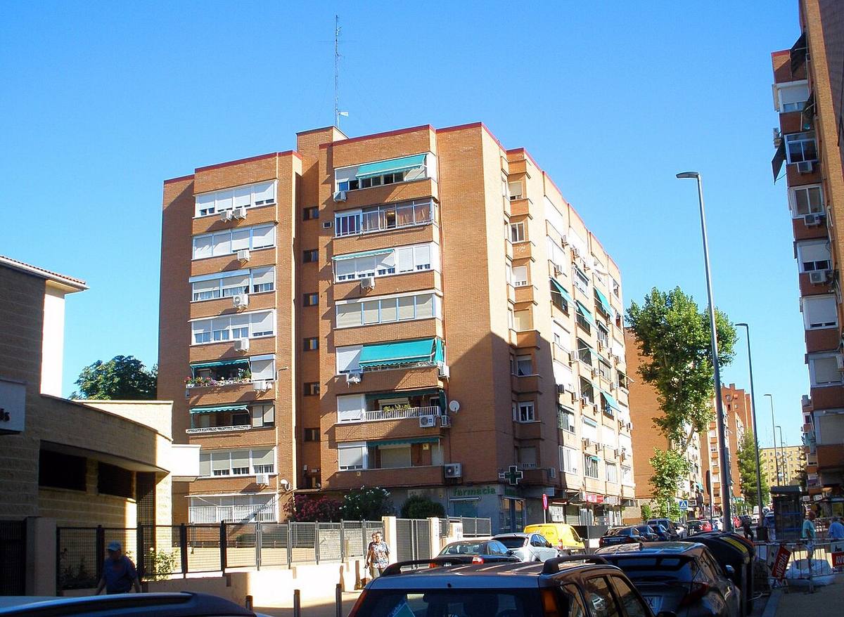 Edificios residenciales en el barrio de Los Rosales, en el distrito de Villaverde.