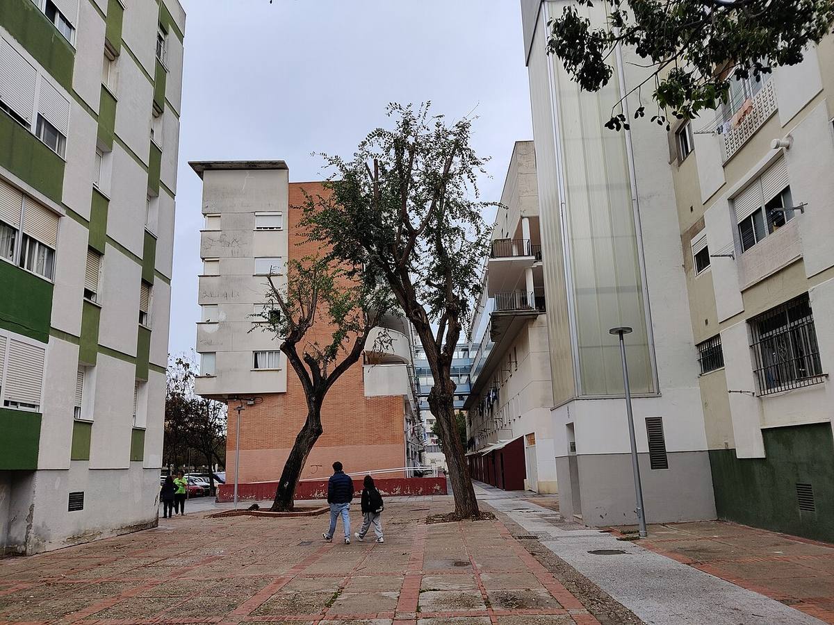 Entorno residencial de la barriada Manuel de Falla en Cádiz.