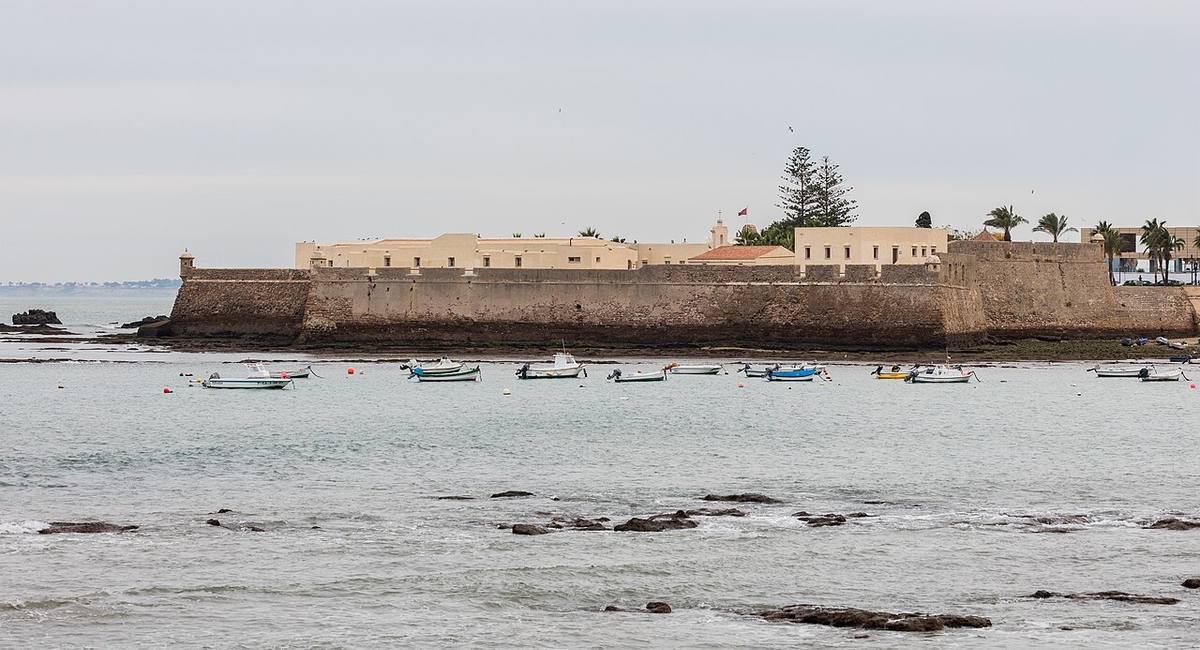 Castillo de Santa Catalina en la ciudad de Cádiz.