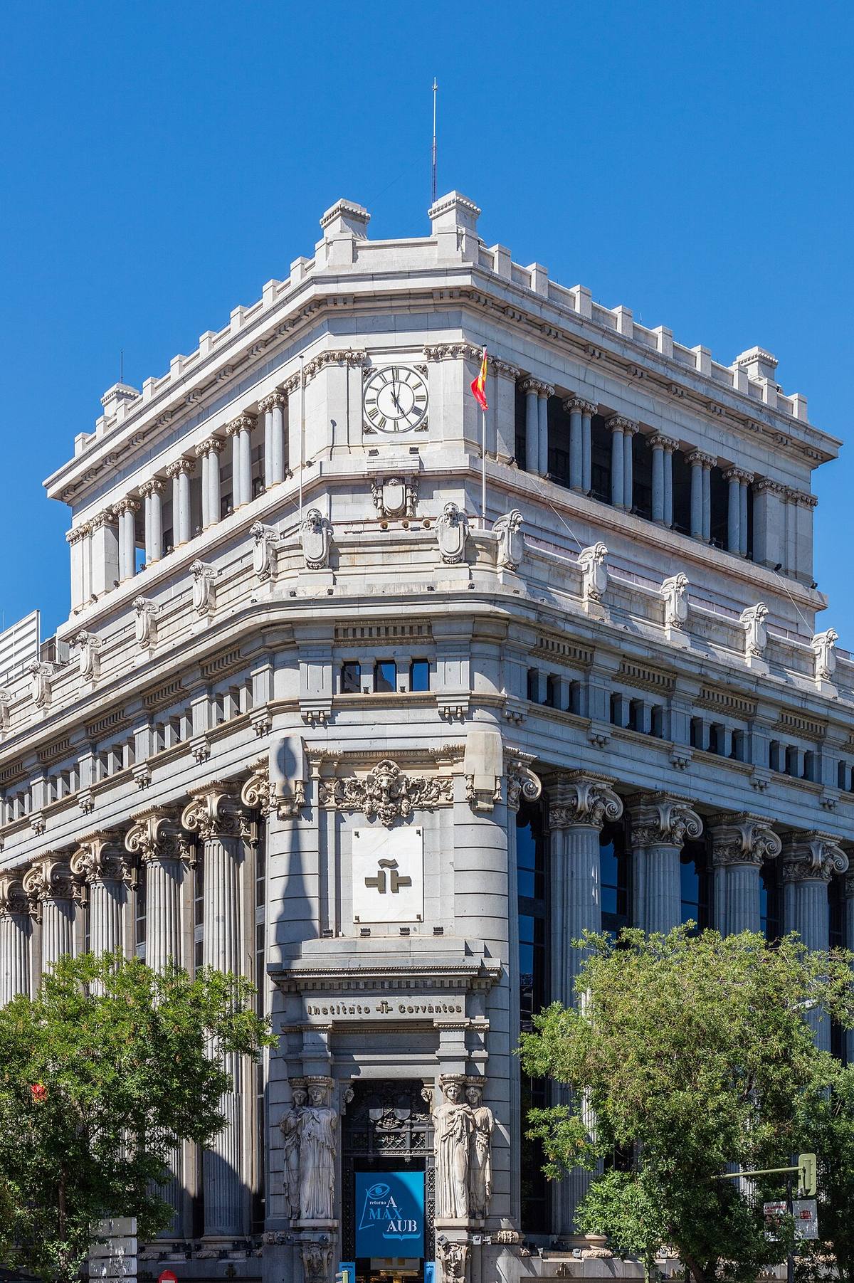 Sede del Instituto Cervantes en la calle de Alcalá, Madrid.