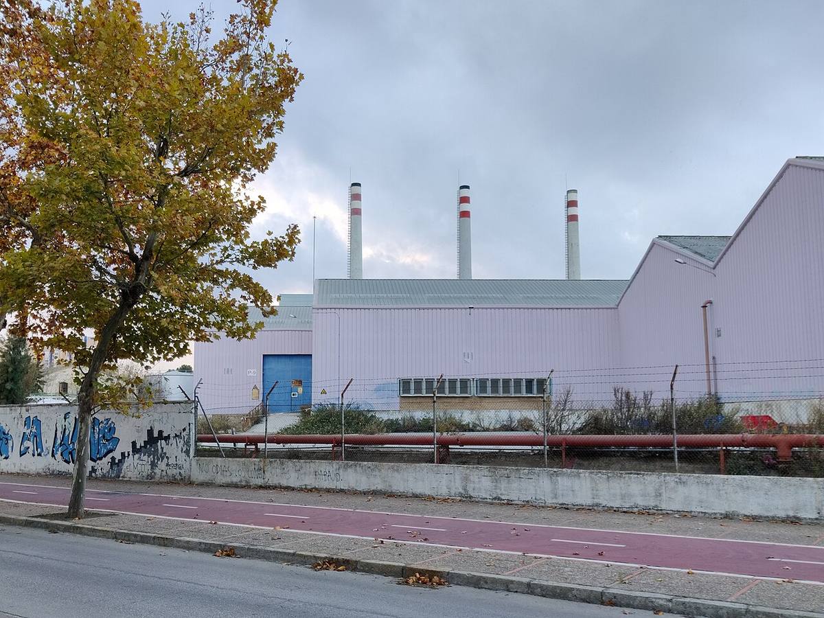 Instalaciones de la antigua fábrica de botellas en Jerez.