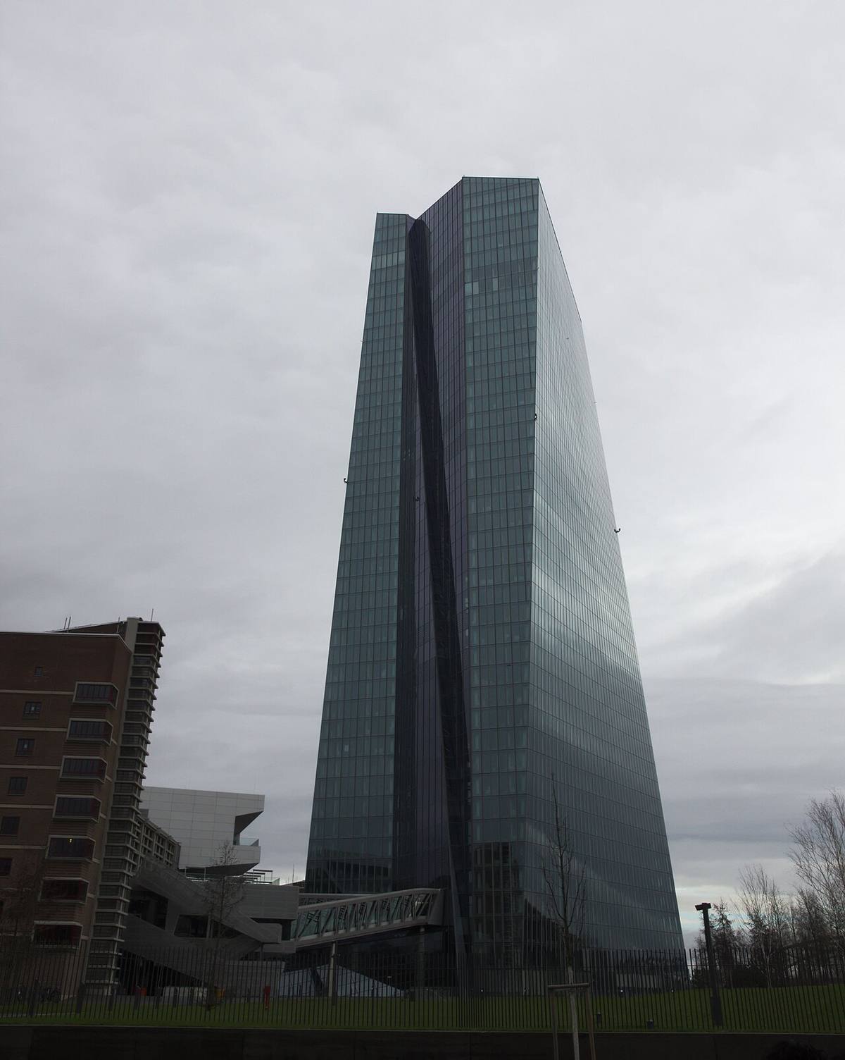 Edificio principal del Banco Central Europeo en Fráncfort.